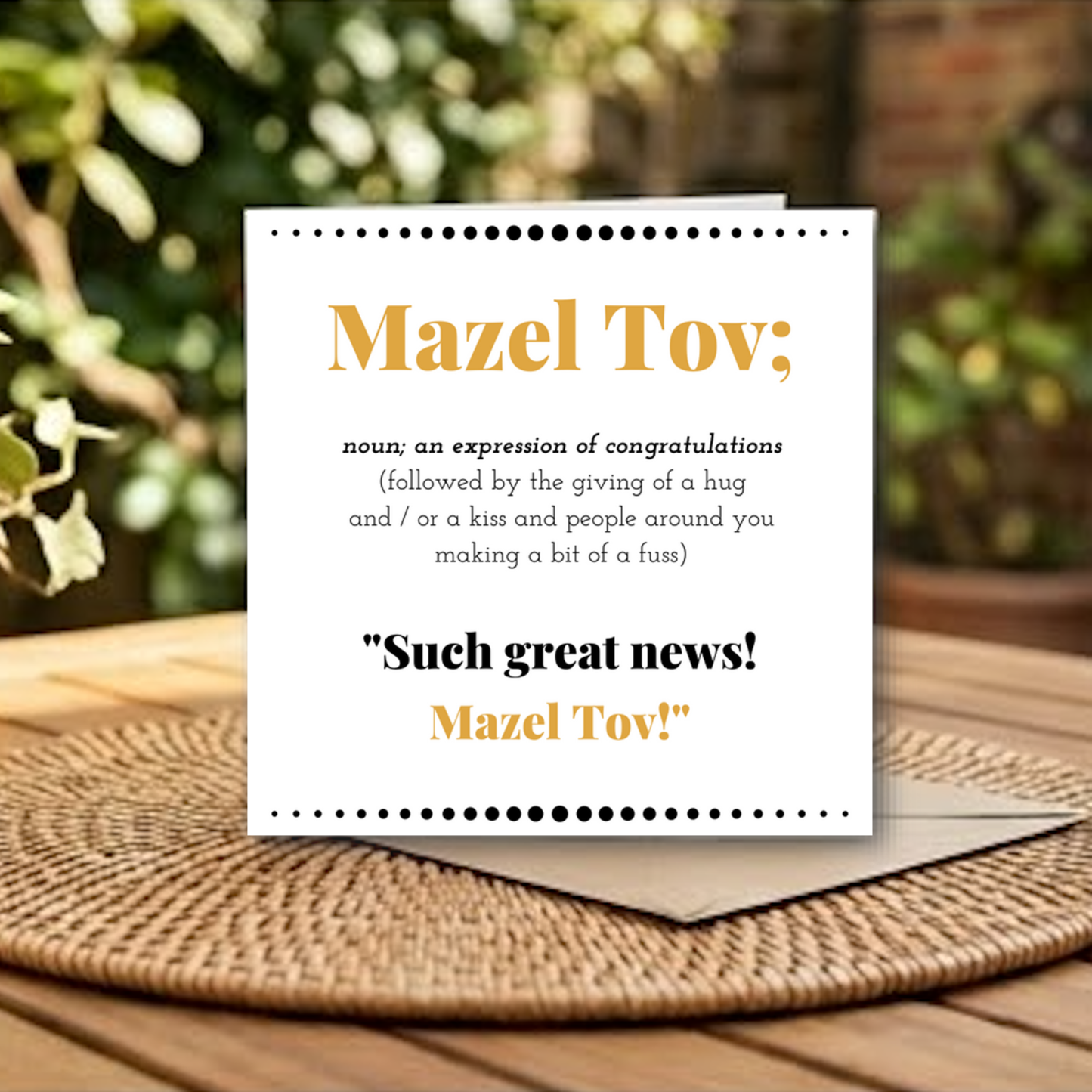 Mazel Tov (Foil)