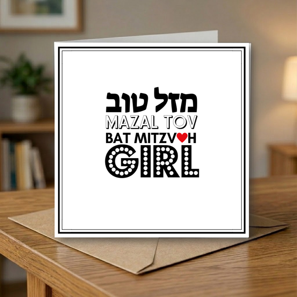 Mazel Tov Bat Mitzvah Girl Deco