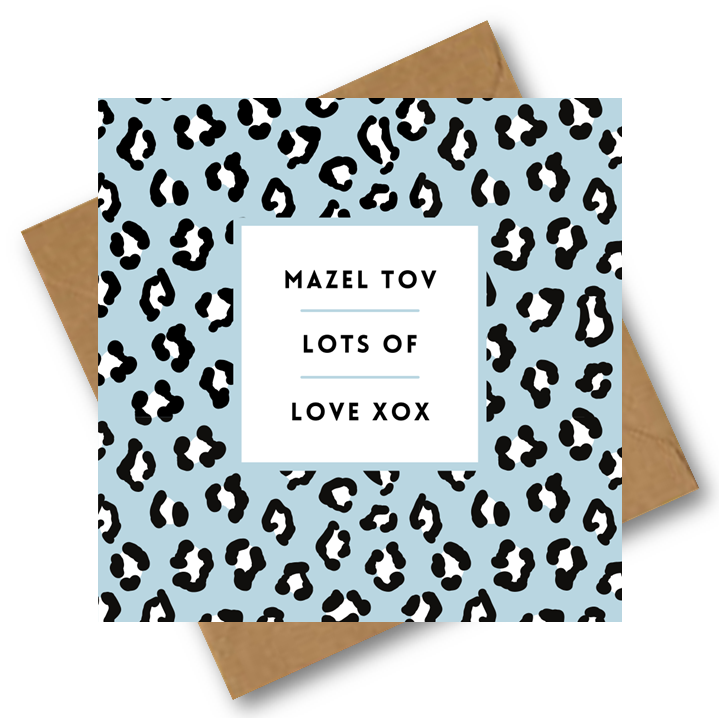Mazel Tov Leopard Print