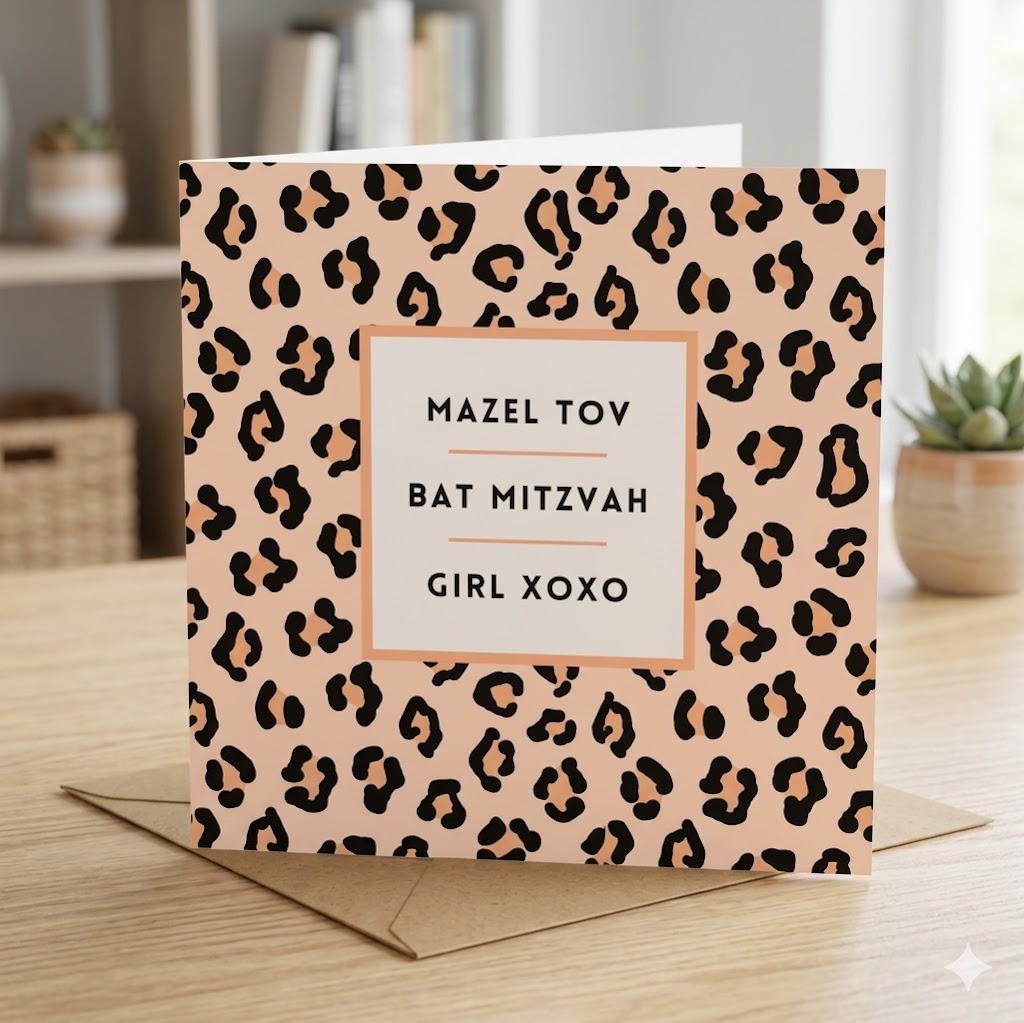 Bat Mitzvah Leopard Print