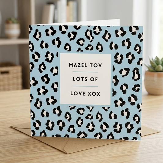 Mazel Tov Leopard Print
